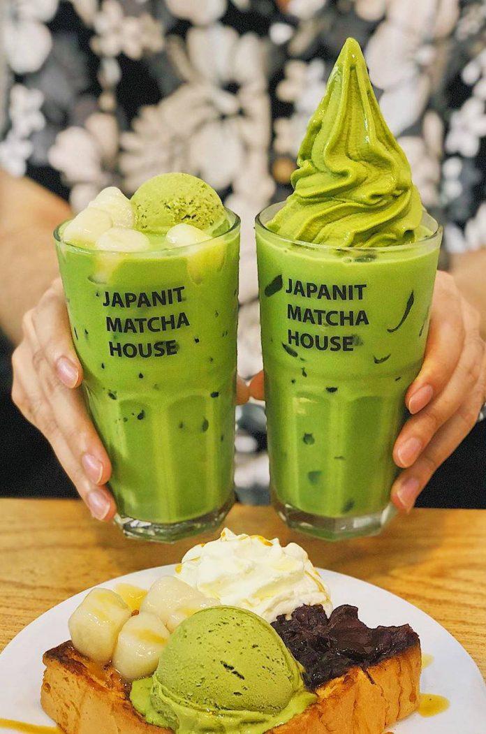 Sắc xanh tại Japanit matcha & coffee house (Ảnh: Japanit matcha & coffee house)