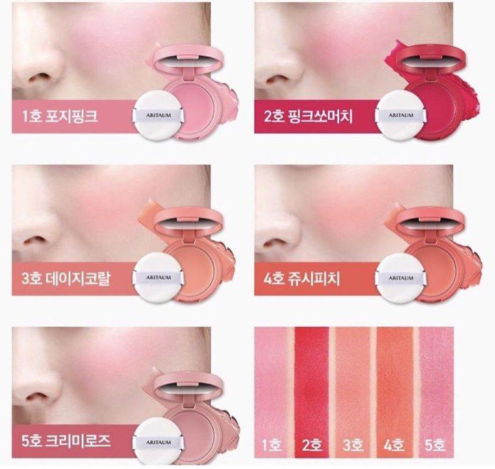 Má hồng dạng cushion Aritaum Sugarball Cushion Cheek Color. (ảnh: internet)