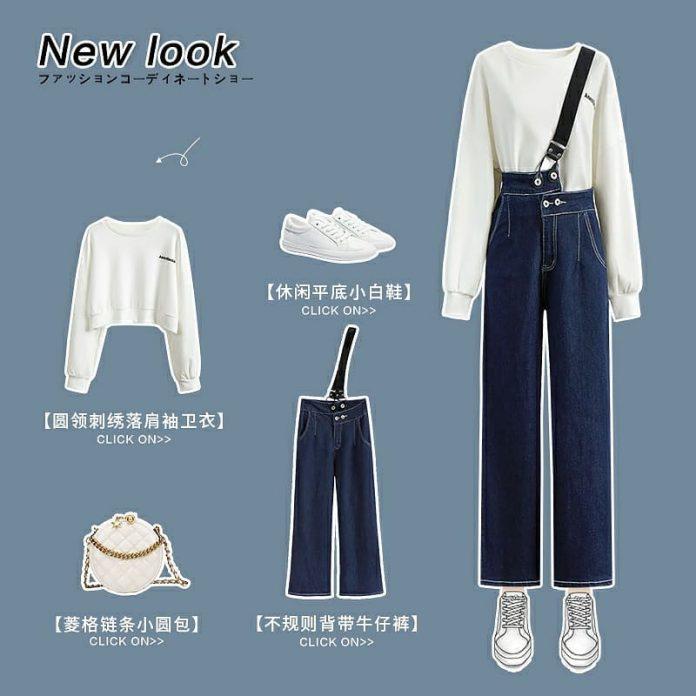 Quần yếm với điểm nhấn dây chéo (Nguồn: Internet) Quần yếm với điểm nhấn dây chéo (Nguồn: Internet)