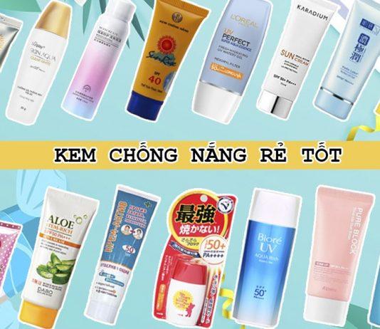 Top 8 kem chống nắng giá học sinh tốt nhất cho mọi loại da Top kem chống nắng giá học sinh hiệu quả nhất.