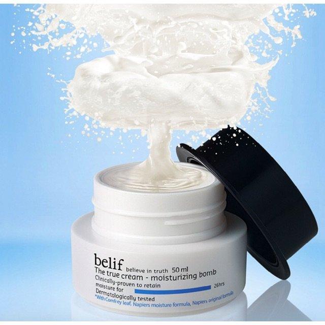 Kem dưỡng ẩm Belif The True Cream Moisturizing Bomb với khả năng cấp ẩm hiệu quả. (Nguồn: Internet).