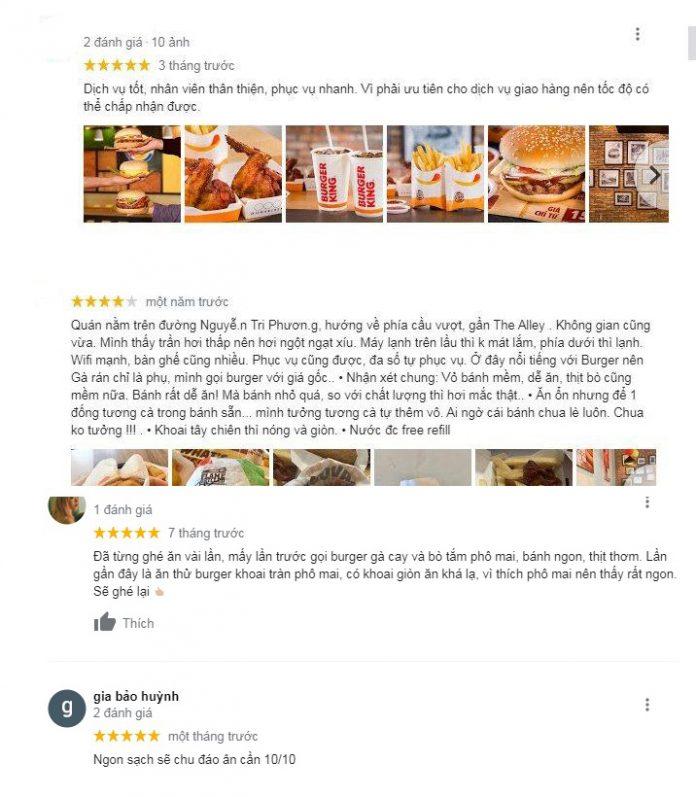 Một số phản hồi khách hàng. (Ảnh : BlogAnChoi). Một số phản hồi khách hàng. (Ảnh : BlogAnChoi).