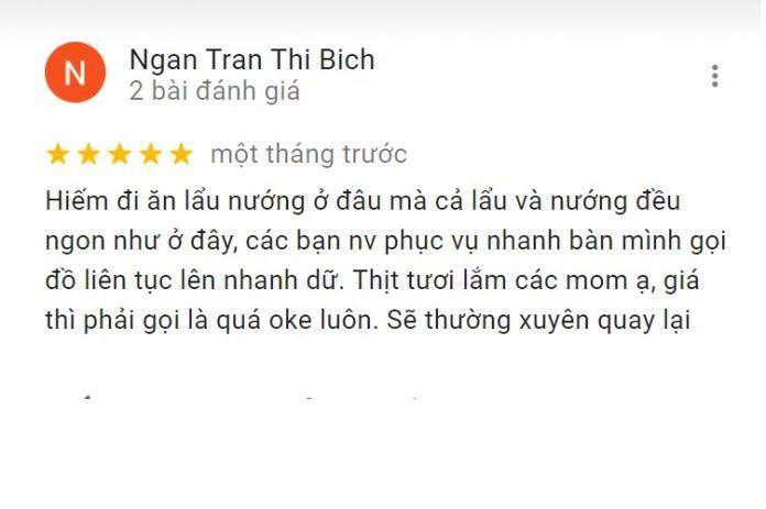 Đánh giá của khách hàng về Nhà hàng Hàn Quốc Gu-i92 (Nguồn: Internet)