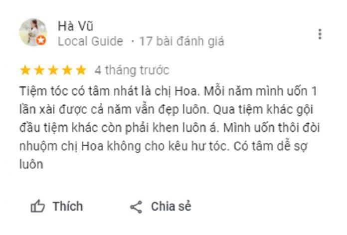 Đánh giá của khách hàng về Hair Saloon 99 (Ảnh: BlogAnChoi)