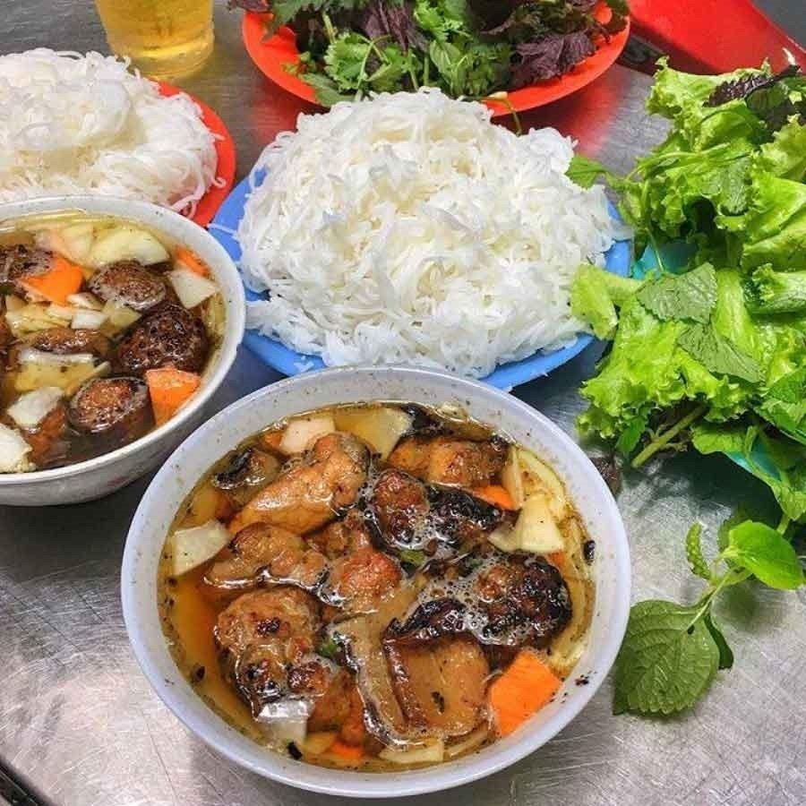 Một suất ăn tại Bún chả Hàng Quạt (Nguồn: Internet)
