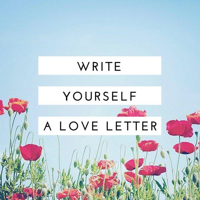 Viết cho chính mình một bức thư tình. (Ảnh: Internet)