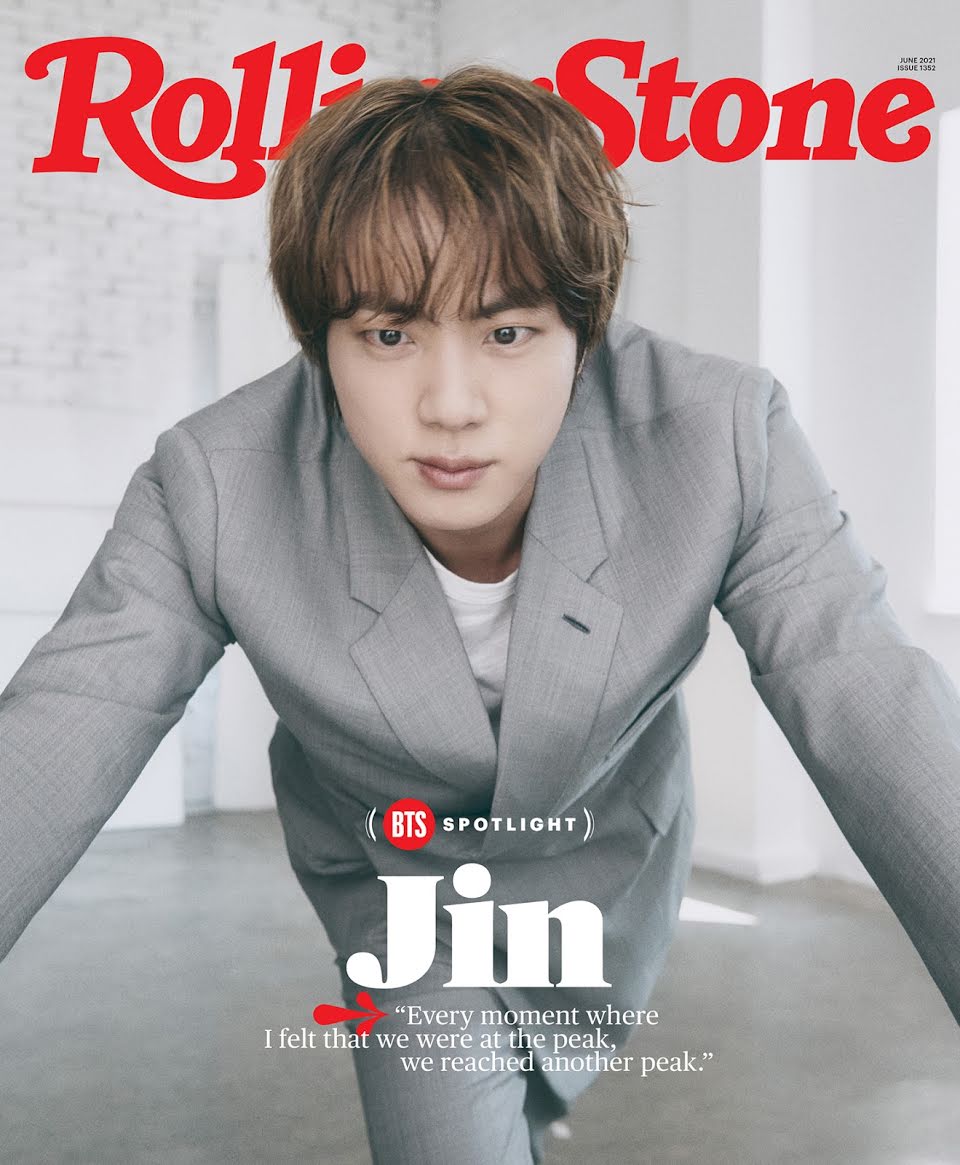 Jin với Rolling Stone (Ảnh: Internet)