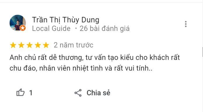 Đánh giá 5* trên Google Maps của chị Trần Thị Thùy Dung (Nguồn: Internet)