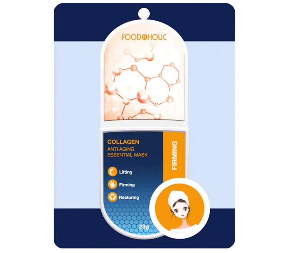 Mặt nạ giấy Foodaholic Form Collagen Anti Aging Essential Mask được xem là "món ăn" gây nghiện dành cho làn da đang bị lão hóa ( Nguồn: internet)