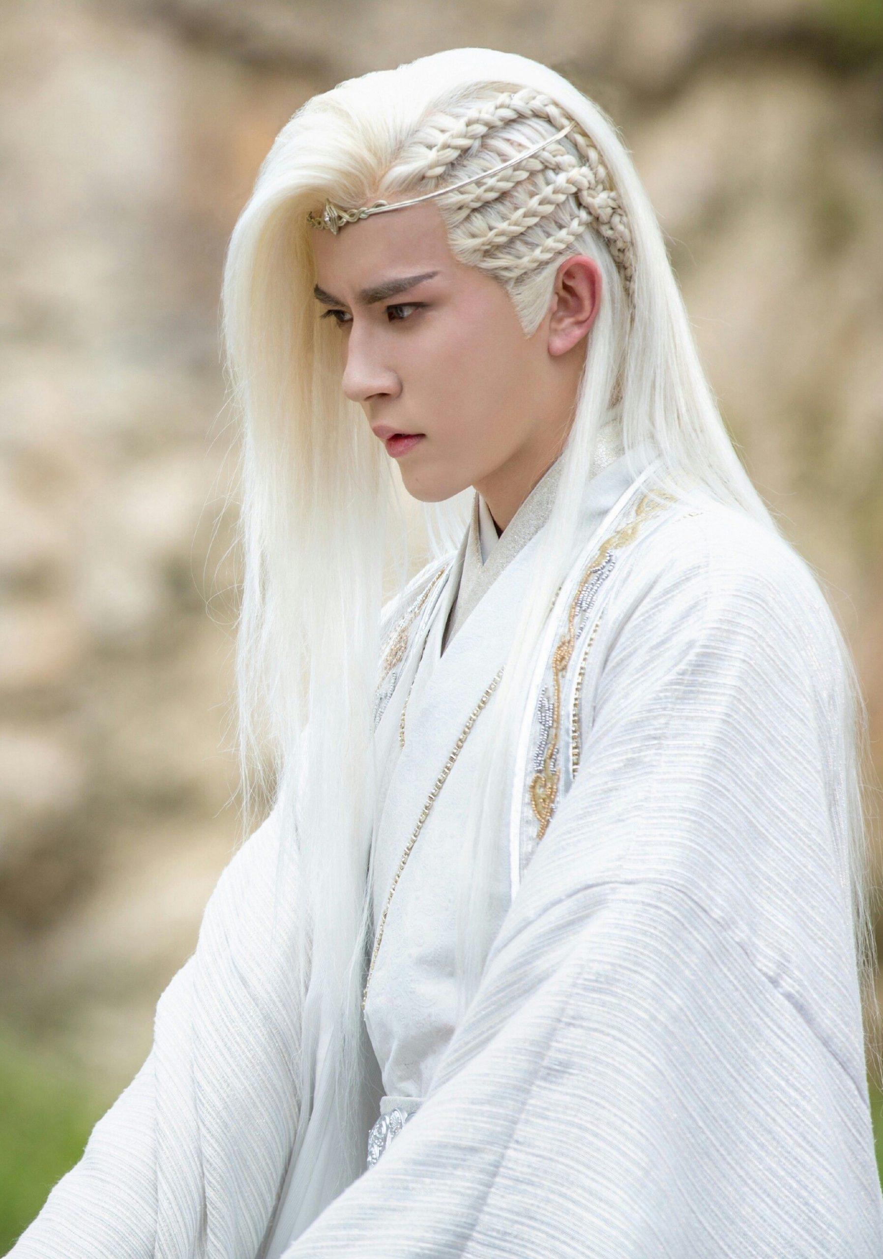 Khám phá vẻ đẹp truyền thống của đàn ông trong trang phục cổ trang nam cùng kiểu tóc trắng điển trai. Hình ảnh sẽ đưa bạn quay trở lại thời đại phồn hoa của Trung Quốc.