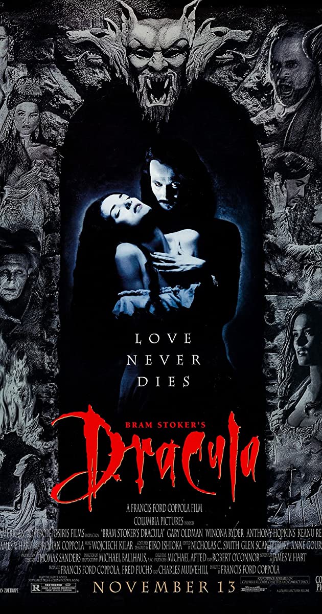 Poster phim Bram Stoker's Dracula - Bá Tước Dracula (1992) (Ảnh: Internet)