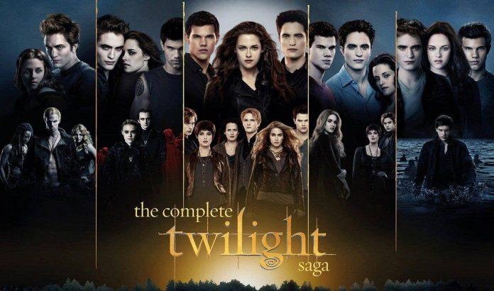 Poster tổng hợp 5 phần phim của Twilight (Ảnh: Internet)