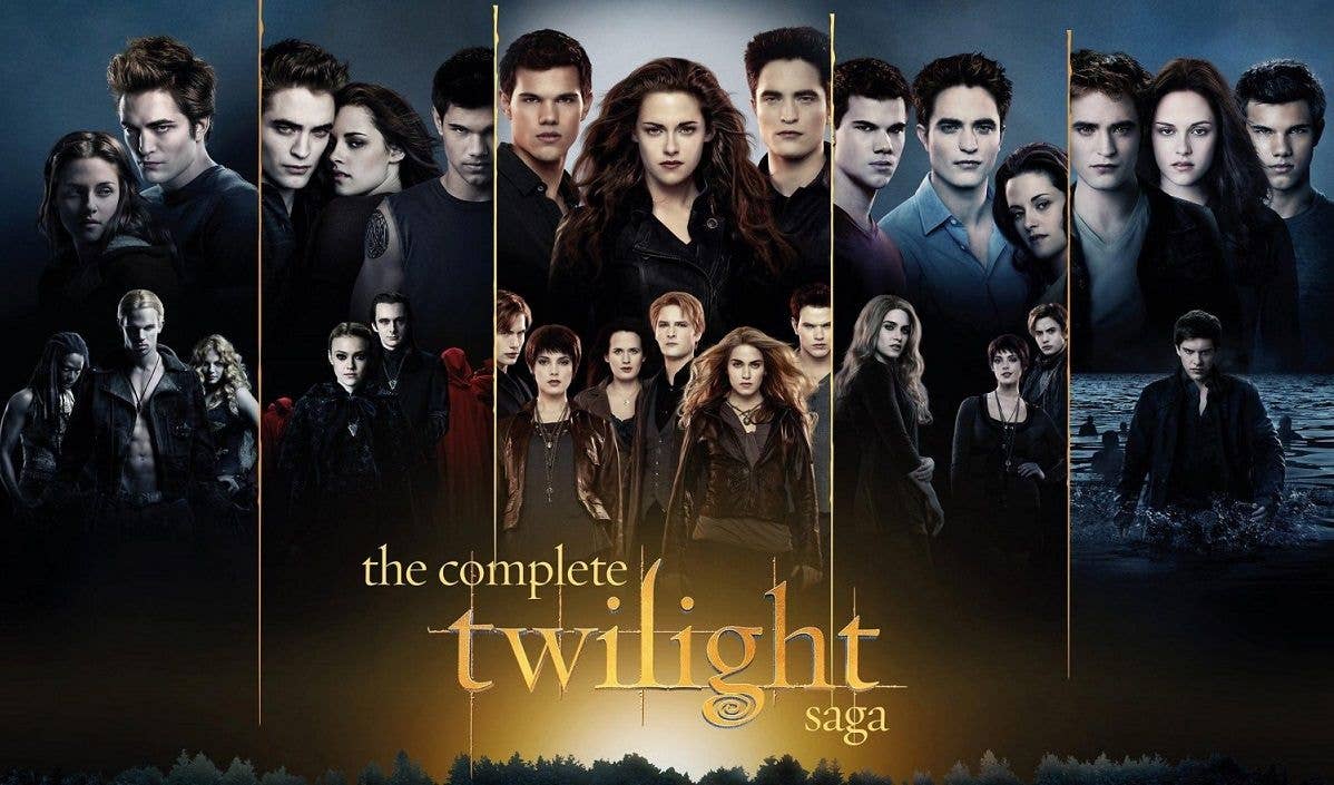 Poster tổng hợp 5 phần phim của Twilight (Ảnh: Internet)