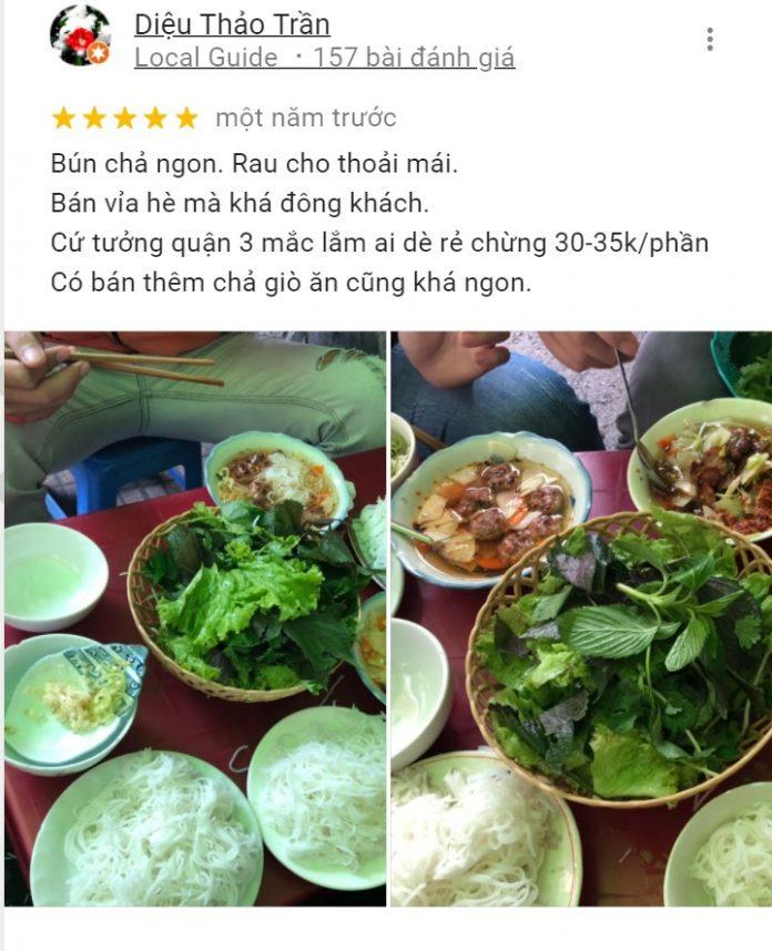 Đánh giá của khách hàng về Bún Chả Trư Bát Giới (Nguồn: BlogAnChoi)