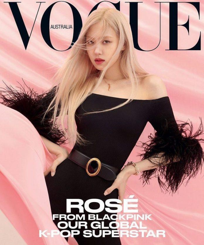 Rosé là ngôi sao trang bìa xuất hiện trên Vogue của Úc số tháng 4 (Nguồn: Internet).