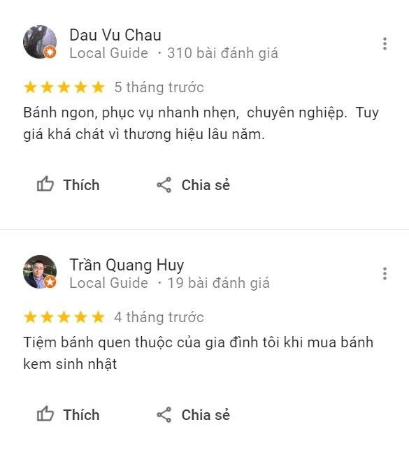 Review của khách hàng tại Givral Bakery (BlogAnChoi)