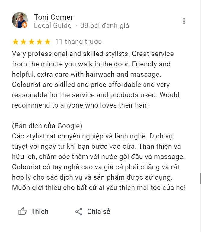 Beauty Salon Lộc nhận được sự đánh giá rất cao từ khách hàng sau những trải nghiệm làm đẹp tuyệt vời tại đây (Nguồn: Internet)