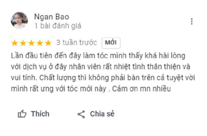 Đánh giá của khách hàng về Sinh Anh Hair Salon. (Ảnh: BlogAnChoi)