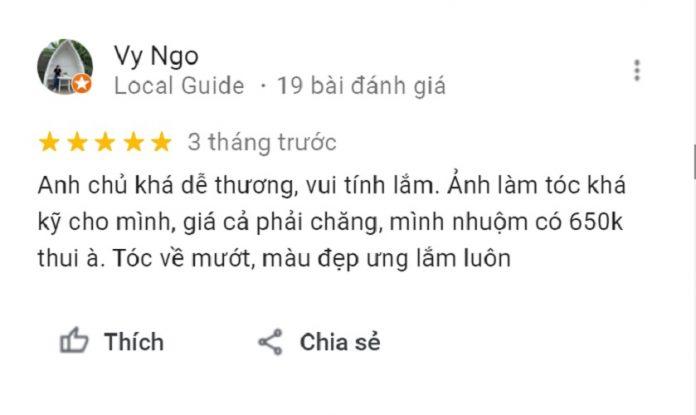 Đánh giá của khách hàng về Salon Tùng Tóc ngắn. (Ảnh: BlogAnChoi)