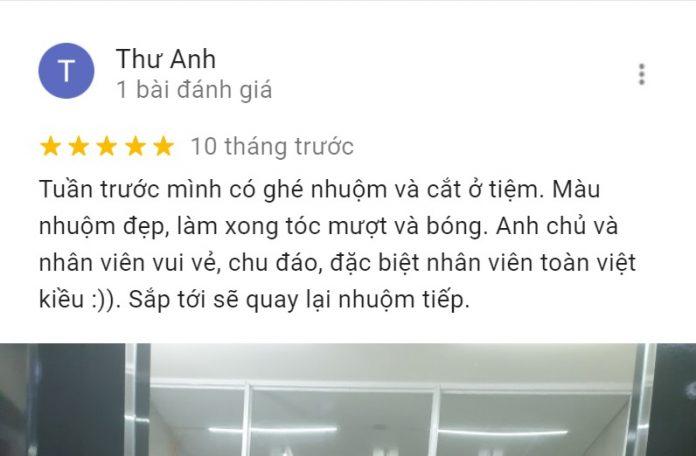 Đánh giá của khách hàng về Salon Tùng Tóc ngắn. (Ảnh: BlogAnChoi)