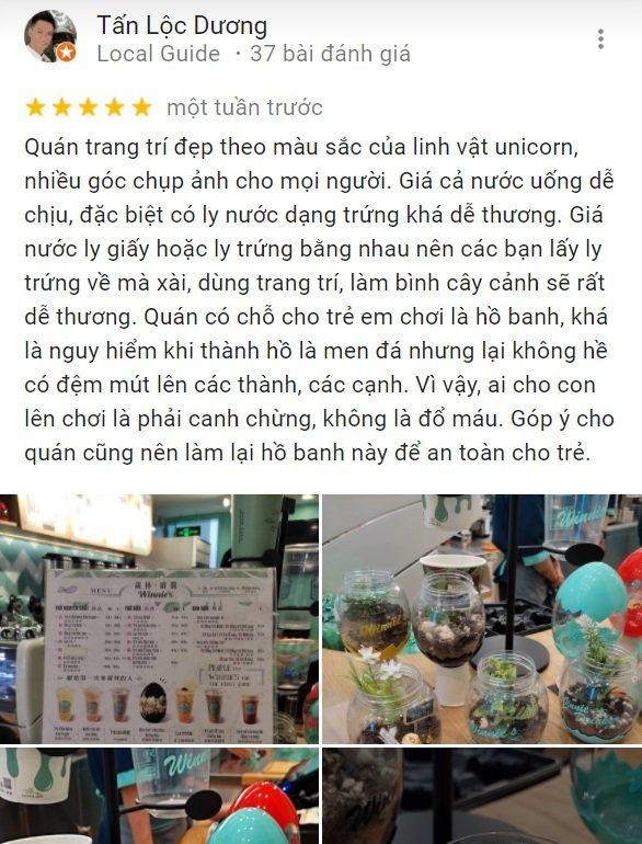 Review của khách hàng về Trà sữa Winnie's Vietnam (Ảnh: BlogAnChoi)