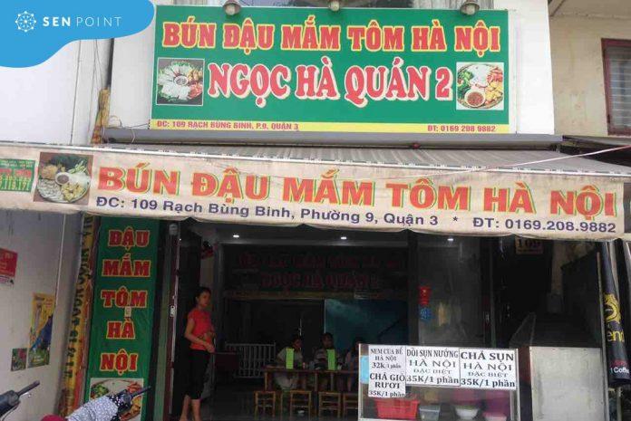 Bún đậu mắm tôm Hà Nội Ngọc Hà Quán 2 (ảnh: internet)