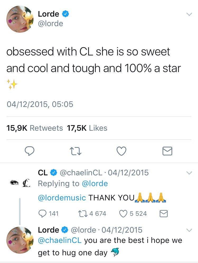 Lorde và CL đã có màn tương tác hết sức thú vị (Ảnh: Internet).