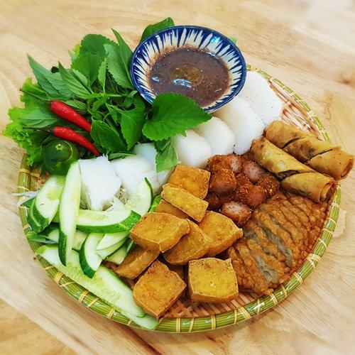 Phần đậu của quán Bún đậu Tràng Tiền (ảnh: internet)