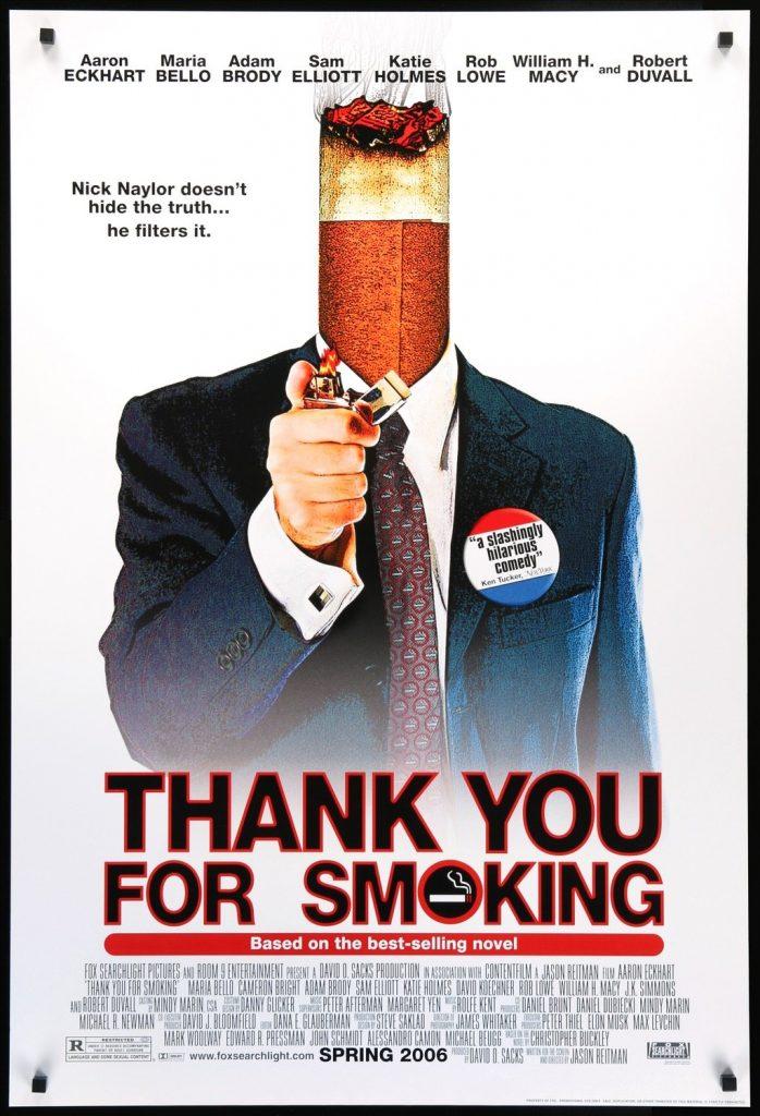 Poster phim Thank you for smoking (Nguồn: Internet)