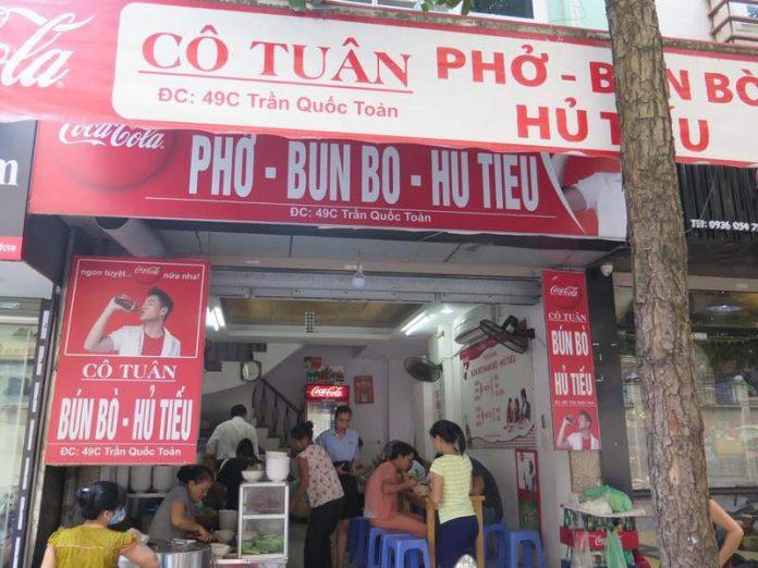 Quán Bún bò Cô Tuân - Hủ tiếu xá xíu chiên. (Nguồn: Internet)