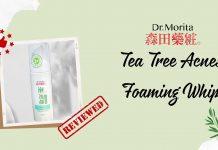 Review sữa rửa mặt Dr.Morita Tea Tree Acnes Foaming Whip (Nguồn: Internet).