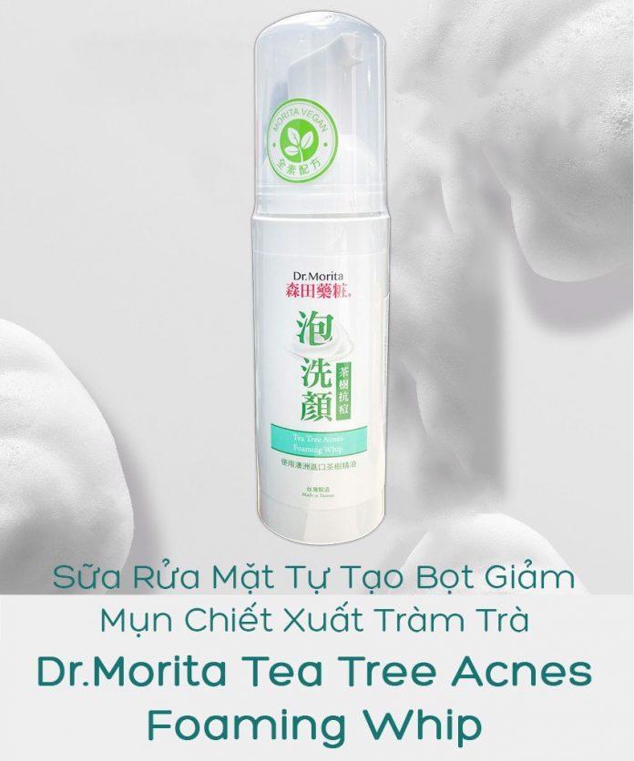 Sử dụng Sữa rửa mặt Dr.Morita Tea Tree Acnes Foaming Whip vào buổi tối để làm sạch sâu cho da (Nguồn: Internet).