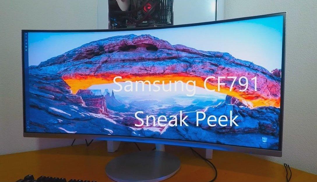 Màn hình siêu rộng CF791 của Samsung có độ phân giải 3440 x 1440 pixel, hay còn gọi là UW-QHD (Ultra Wide Quad HD) (Ảnh: Internet).