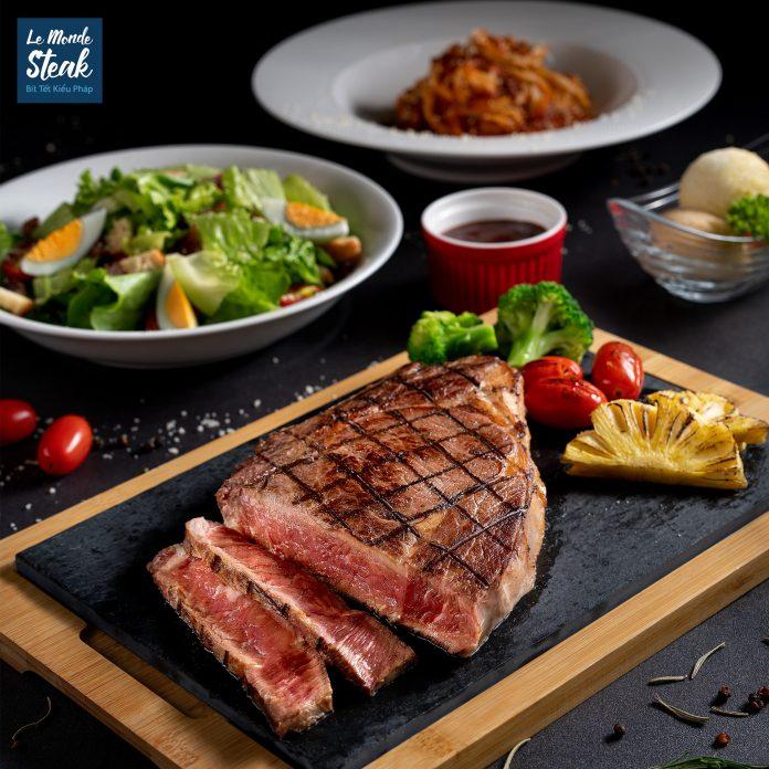Phần beefsteak hấp dẫn của Le Monde Steak. (Ảnh: Internet)