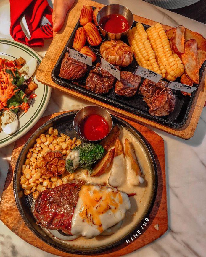 Phần beefsteak 4 vị hấp dẫn của nhà ELSOL. (Ảnh: Internet)