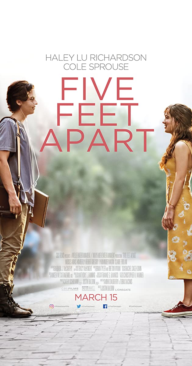Poster phim Five Feet Apart (Ảnh: internet)