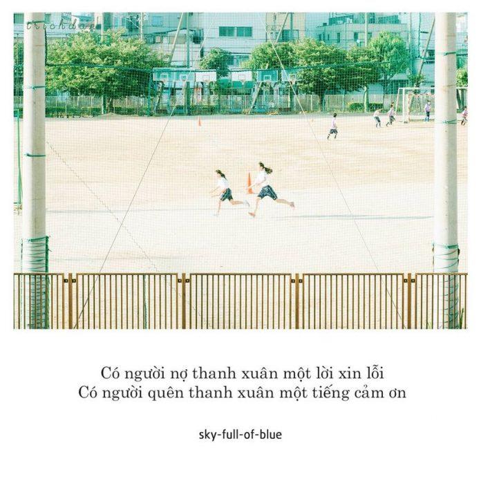 Bạn còn nợ thanh xuân lời xin lỗi hay cảm ơn? (Ảnh: Facebook Trích dẫn)