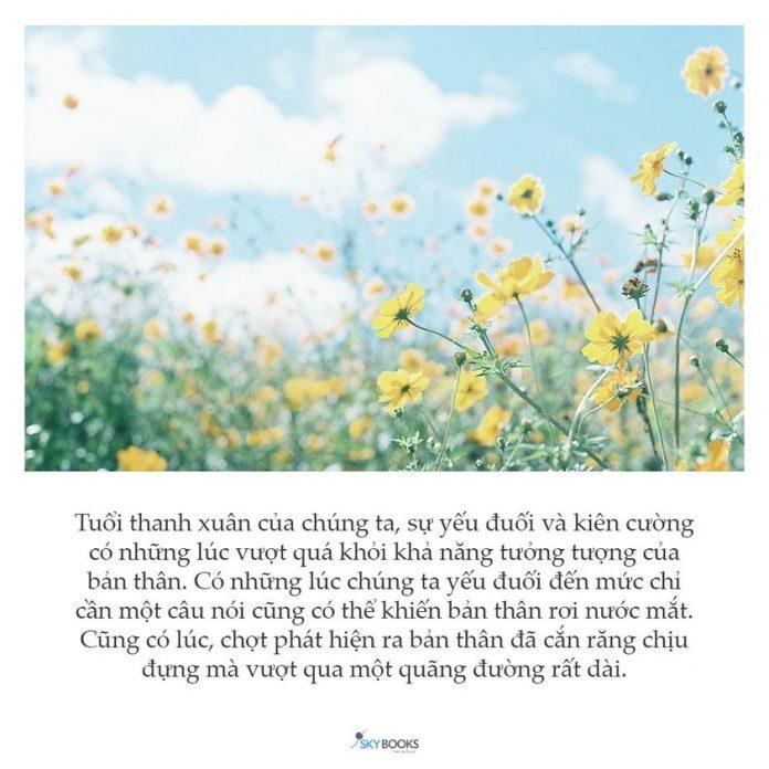 Thanh xuân của ai cũng có những lúc rất yếu đuối hoặc rất kiên cường (Ảnh: Skybooks)