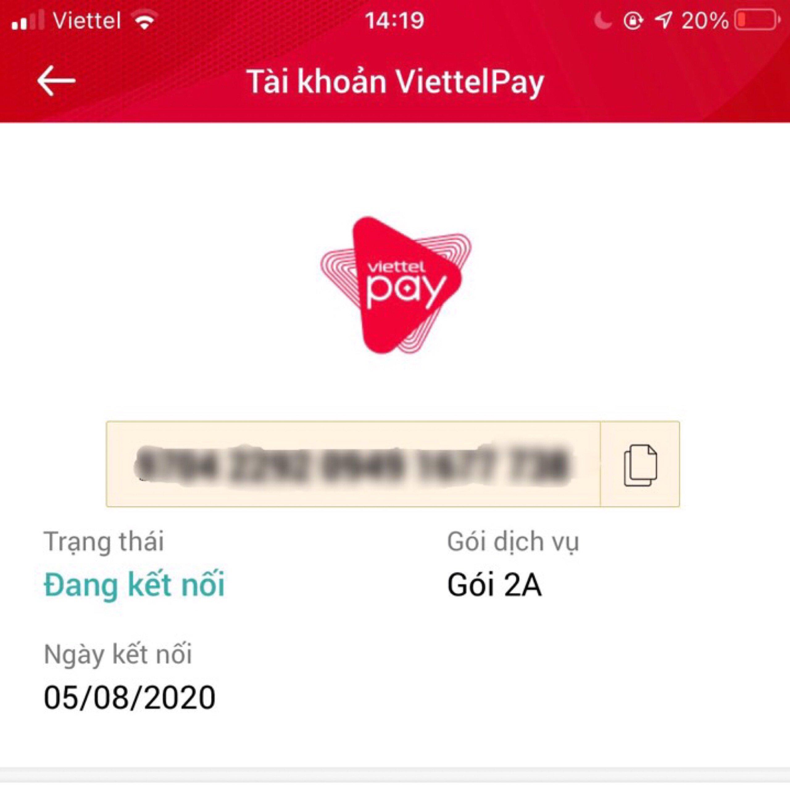 Một tài khoản gói 2A đang hoạt động (Ảnh: BlogAnChoi).