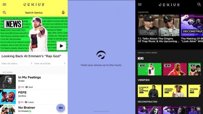 Ứng dụng Genius (Ảnh: fossbytes)