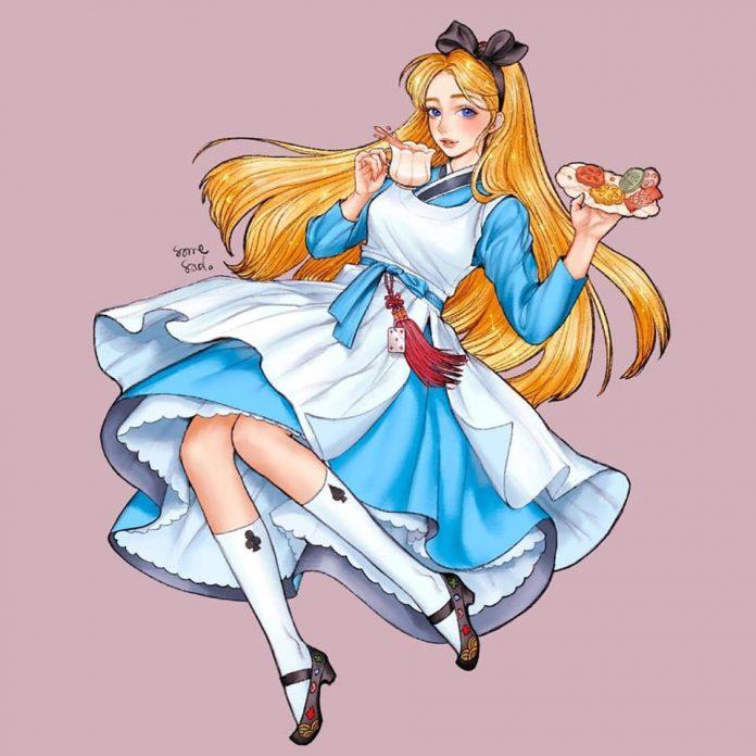 Alice mặc hanbok (Ảnh: Instagram)
