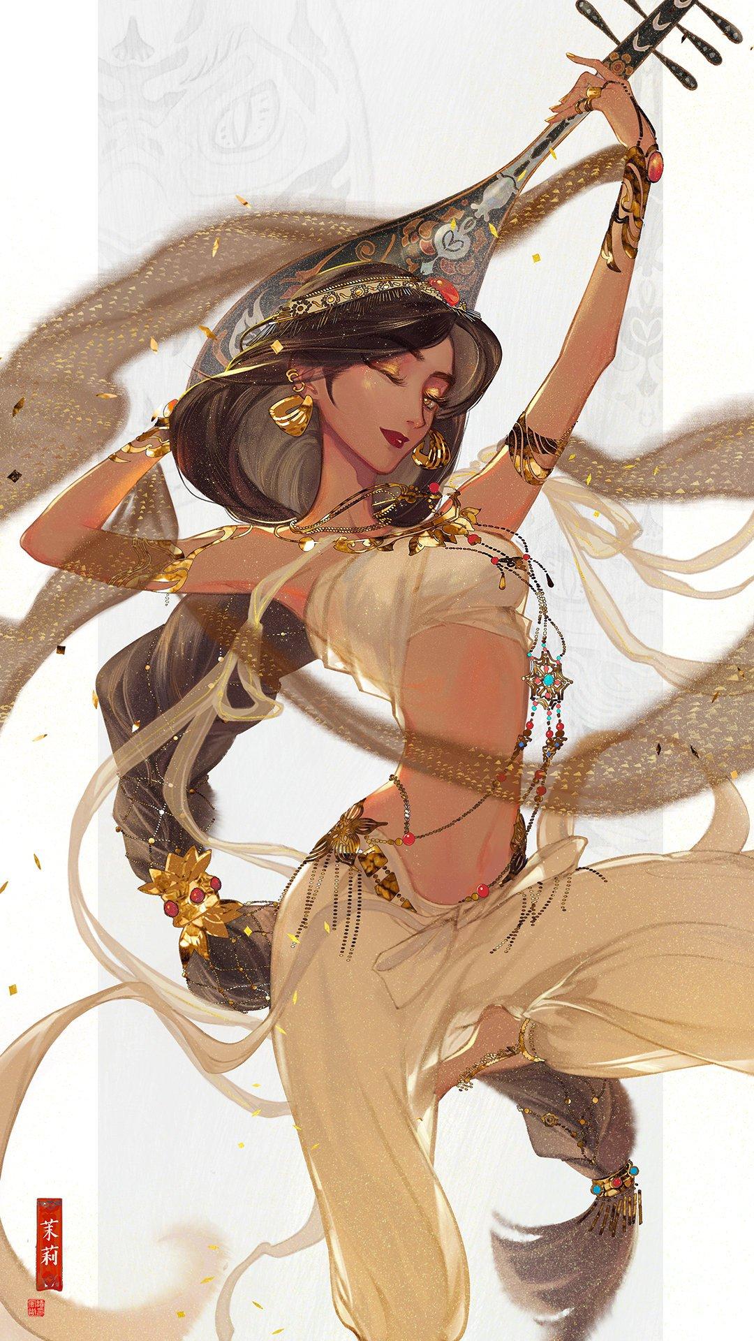 Jasmine trong trang phục Tây vực (Ảnh: Weibo)
