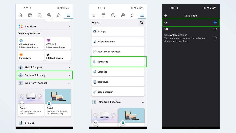 Chọn "On" trong "Dark Mode" (Ảnh: Internet). Chọn "On" trong "Dark Mode" (Ảnh: Internet).