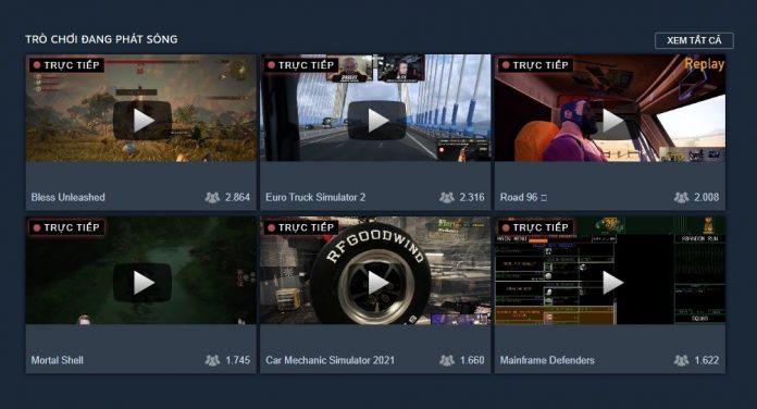 Live stream game trên Steam (Ảnh: BlogAnChoi).