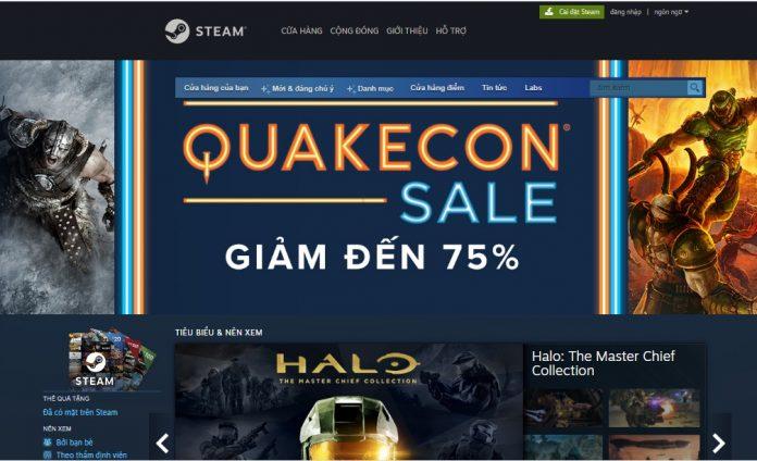 Trang chủ của Steam có quá nhiều mục để chọn (Ảnh: BlogAnChoi).