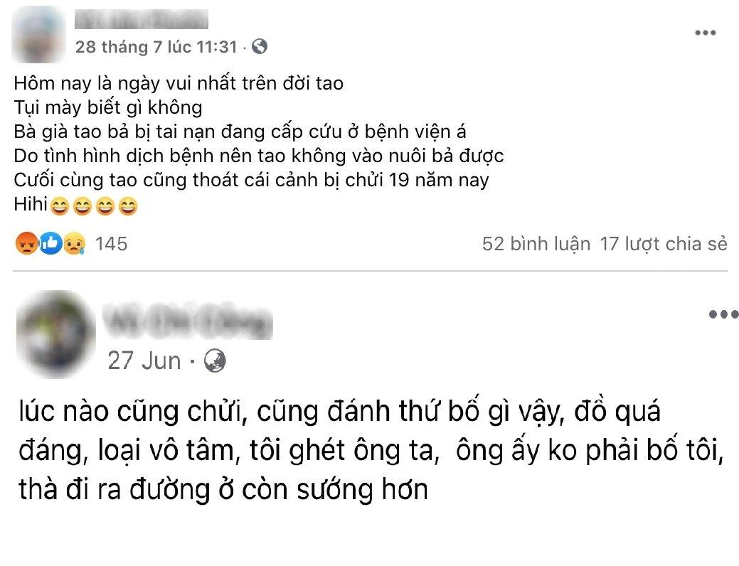 Thậm chí người con 19 tuổi còn hả hê khi mẹ bị tai nạn. (Ảnh: Internet)