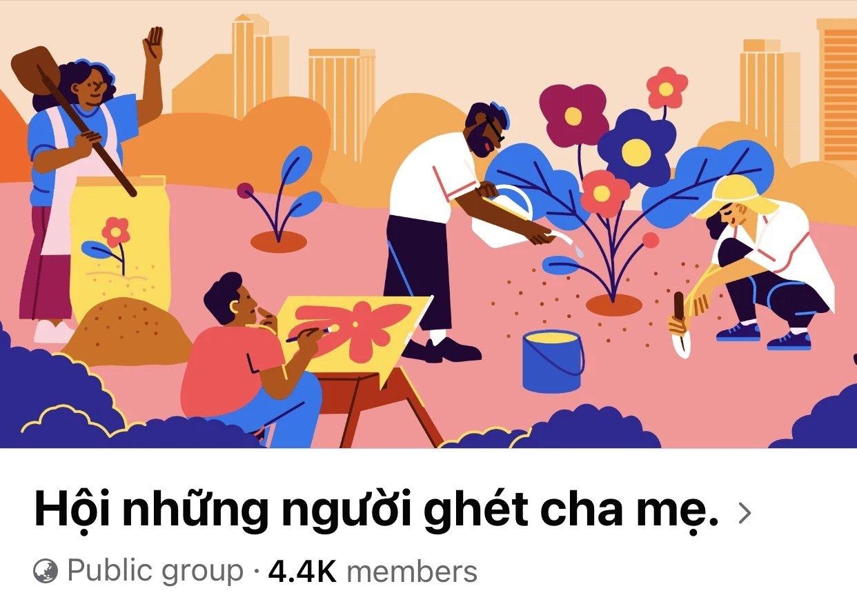 Group kín ghét cha mẹ gần 5K thành viên. (Ảnh: Internet)