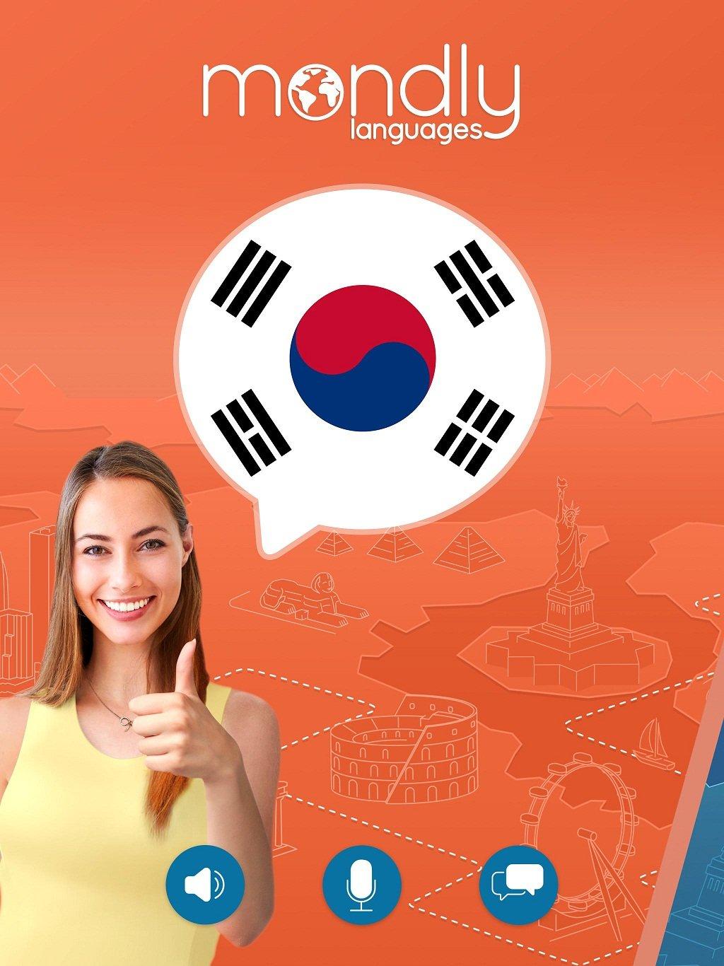 Mondly giúp bạn chinh phục tiếng Hàn (Ảnh: Internet).