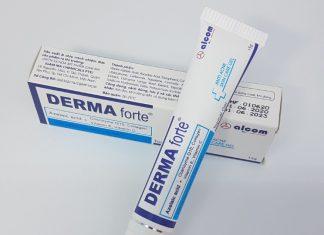 Kem trị mụn Derma Forte có thiết kế dạng tuýp đơn giản ( Nguồn: internet)