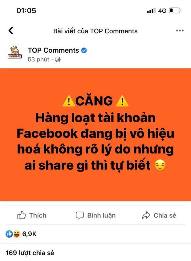 Nhiều tài khoản Facebook Việt Nam bị khóa đột ngột trong đêm. (Ảnh: Internet)